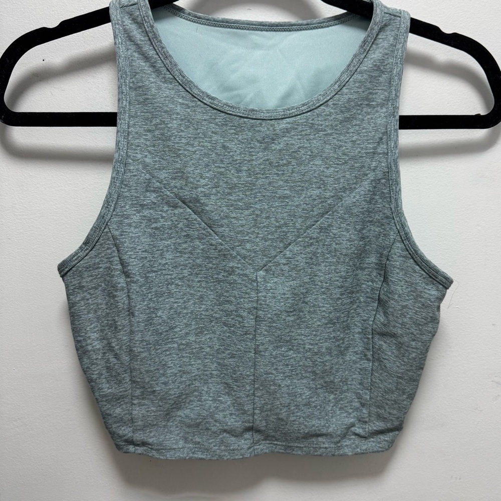 NWOT Blue Cropped Workout Top